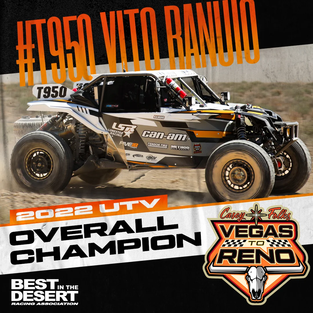Vito Ranuio UTV champion
